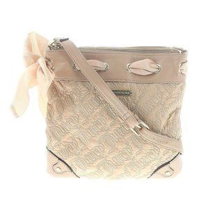 Juicy Couture Crossbody Big Bow Handbag Bag - Tan Beige